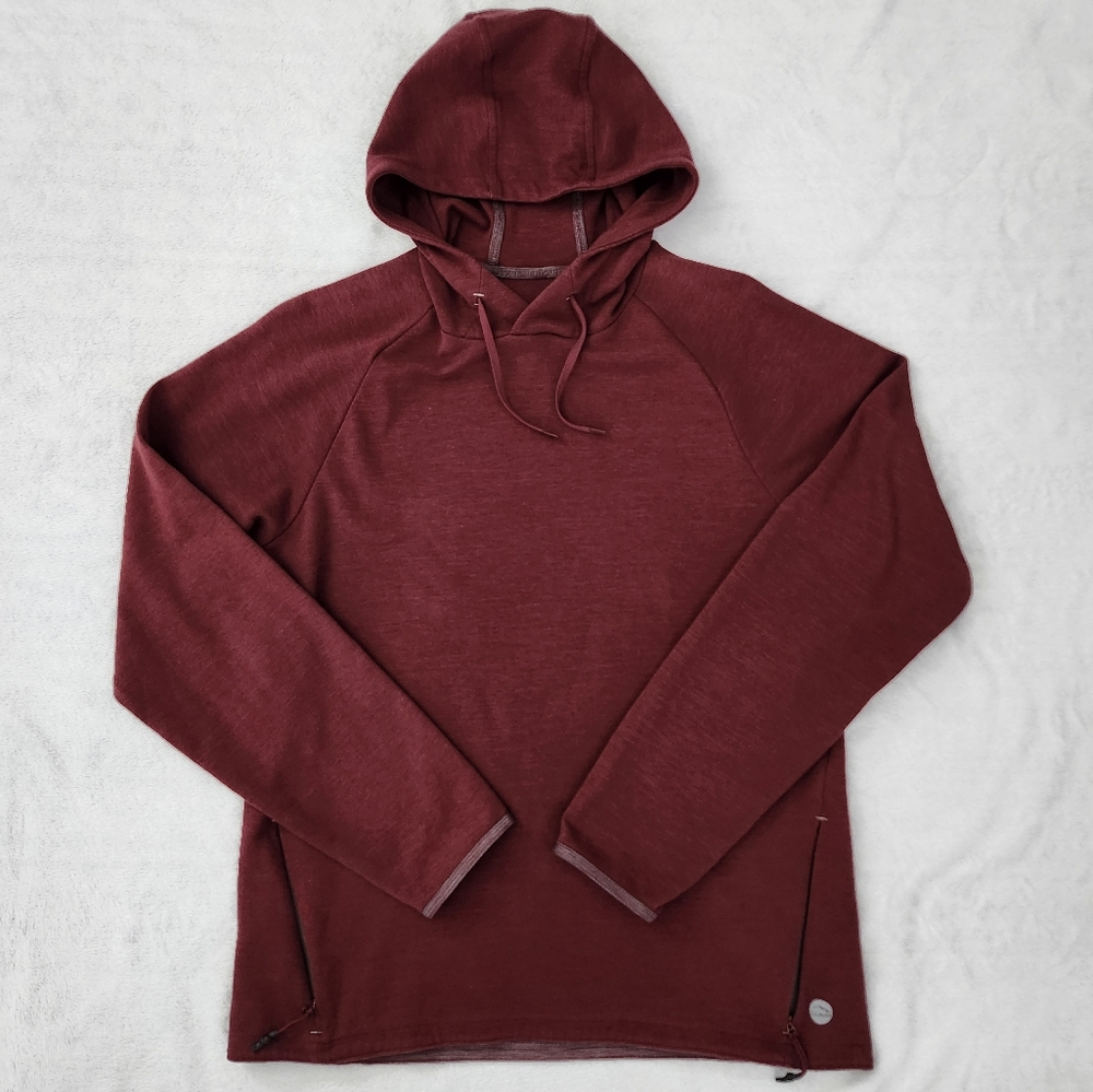 L. L. BEAN Men's Size Medium Pullover Hoodie Slightly Fitted Burgundy | Gorpcore